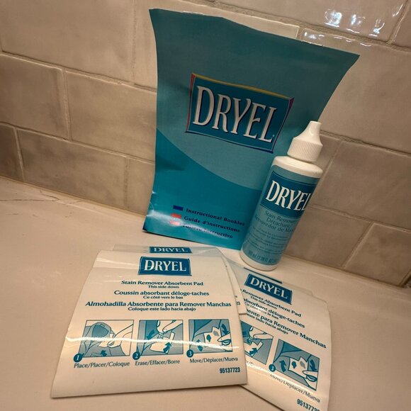 VTG Dryel Stain Remover 3.38 oz With 4 Absorbent Pads NEW! - Picture 1 of 2